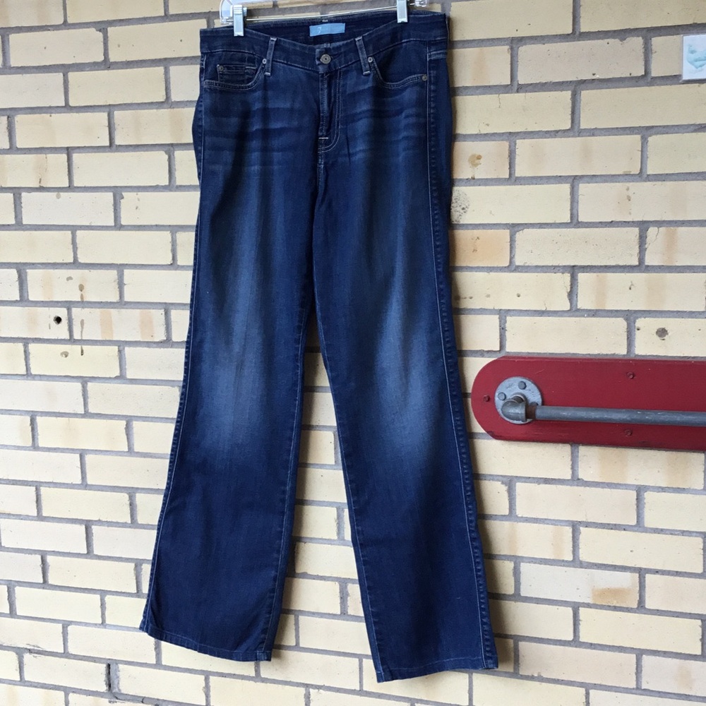7 for all Mankind Kimme Bootcut Blue Jeans - Size 30